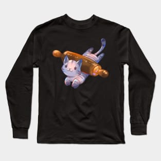 Rolling Pin Cat Long Sleeve T-Shirt